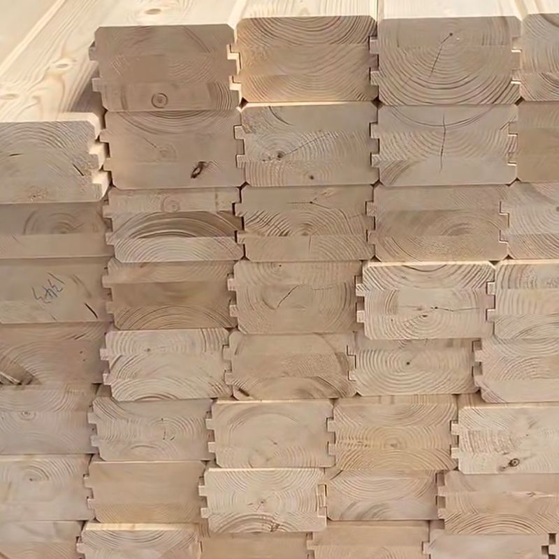 가문비나무 글루람 통나무