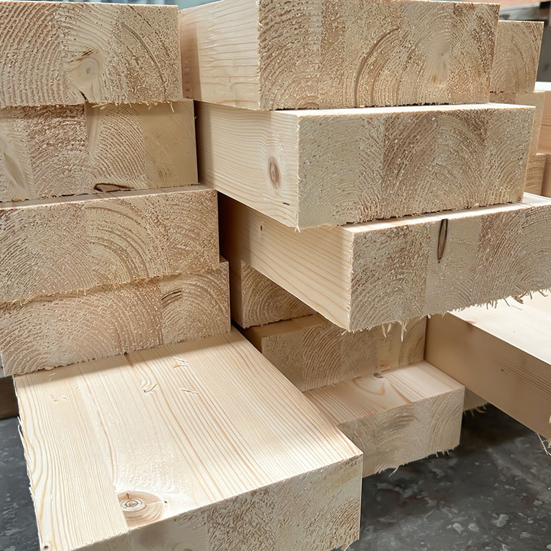 소나무 글루람 빔과 포스트 